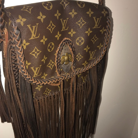 Authentic LV St. Cloud GM Custom Leather & Fringe - Picture 2 of 6